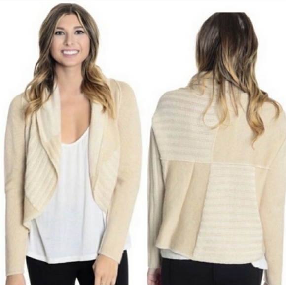 Cabi Patchwork Cardigan Sweater Wool XS - Picture 8 of 9